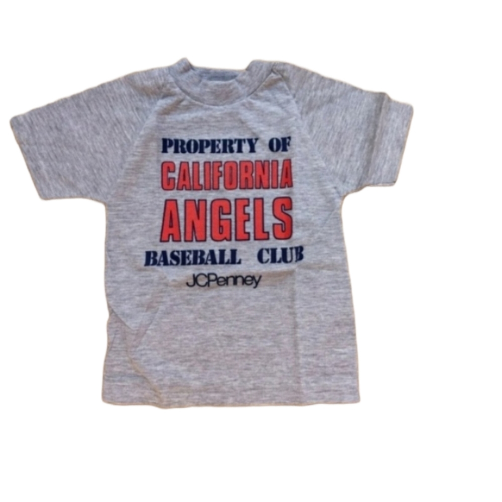 3/$15 Vtg Angels baseball youth tee dead stock 6/7